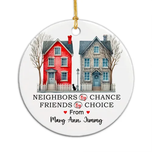 Miniatura 13 de Adornos de cerámica personalizados para los mejores amigos están atados con cuerdas de corazón, adorno personalizado de 2 amigos, adorno de buenos