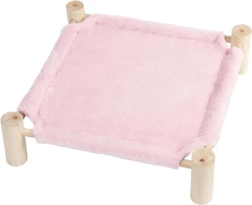 Miniatura 10 de Patas Lague Hamaca Cama para Gatos y Perros Pequeños, Cama Elevada de Madera Transpirable para Mascotas Gatos Conejos con Refrigeración para Arrow