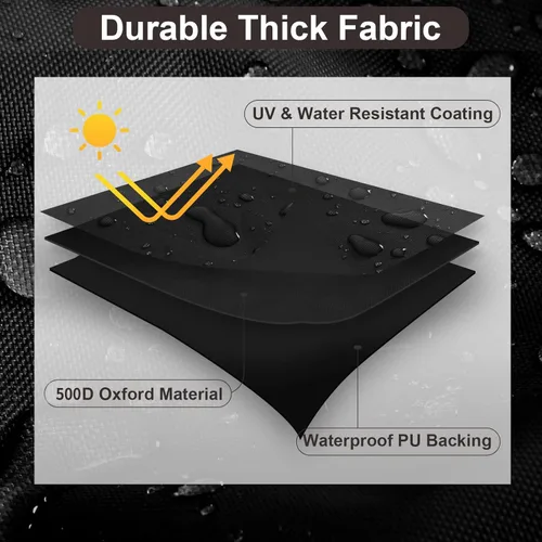 Miniatura 3 de PureFit Fundas para sillas de exterior, impermeables, para muebles de patio, muebles de exterior, con ventilación de aire y asas acolchadas, se
