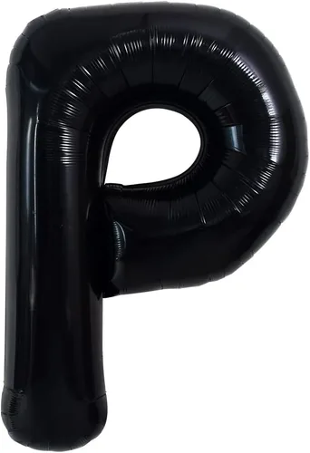 Miniatura 56 de TONIFUL Globos grandes de helio de letras B negras grandes de 40 pulgadas, globos de aluminio Mylar para decoración de suministros de fiesta