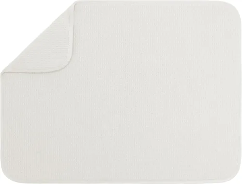 Miniatura 14 de S&T INC. Tapete de microfibra para secado de platos, reversible y absorbente para cocina, de 16 x 18 pulgadas, color negro
