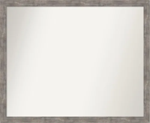 Miniatura 211 de Amanti Art Silver Bathroom Mirror for Over Sink, 24x49 Custom Made Marred Pewter Rectangle Vanity Mirror, Oversize Casual Wood Frame, Hangs Estaño