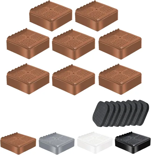 Miniatura 17 de Elevadores de Muebles Resistentes Elevadores de Cama Ajustables Bloques de Elevación 4, 3, 2 pulgadas para Sofá, Sillón, Mesa, Escritorio, Patas