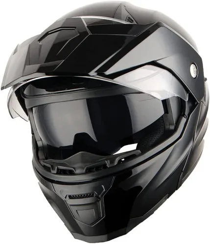 Miniatura 3 de 1Storm Nuevo Casco Modular de Cara Completa para Motocicleta con Doble Visera Abatible: HJK910 DSPORT