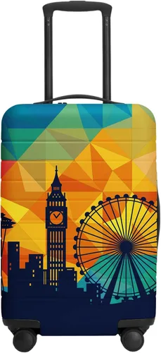 Miniatura 30 de URBEST Funda protectora para maleta, antiarañazos y suciedad, Otoño de vidrieras