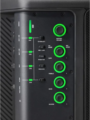 Miniatura 5 de JBL Profesional EON ONE Sistema de altavoces PA inalámbrico compacto ultraportátil alimentado por batería con Bluetooth, mezclador profesional de 4