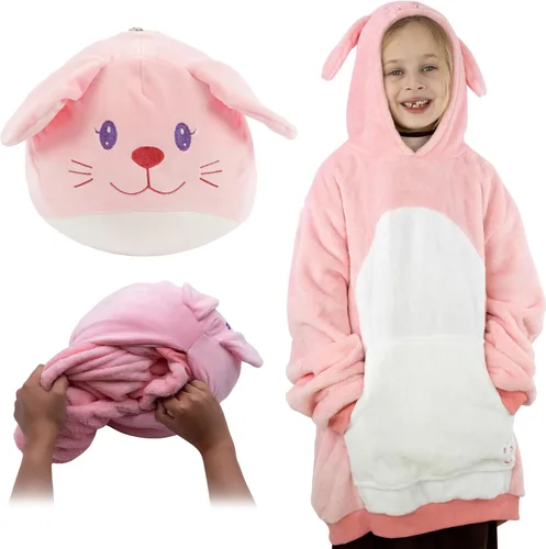 Miniatura 9 de Manta con capucha - Manta con capucha para niños - Manta portátil para niños - Almohada de felpa Oso