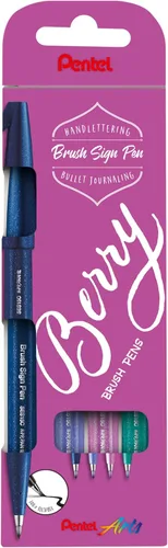 Miniatura 14 de Pentel Pluma con signo de pincel azul/violeta