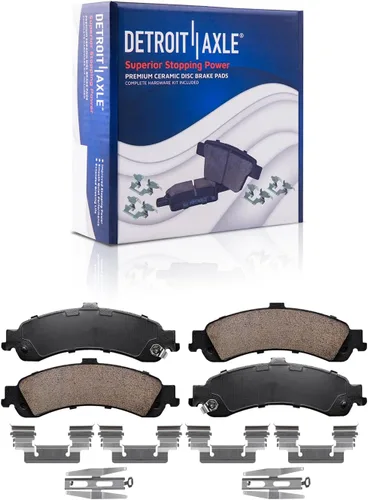 Miniatura 103 de Detroit Axle - Pastillas de Freno Delantero para Nissan Altima Maxima Sentra 350Z Cube Juke Versa INFINITI G20 G35 I30 I35 Suzuki SX4, Pastillas