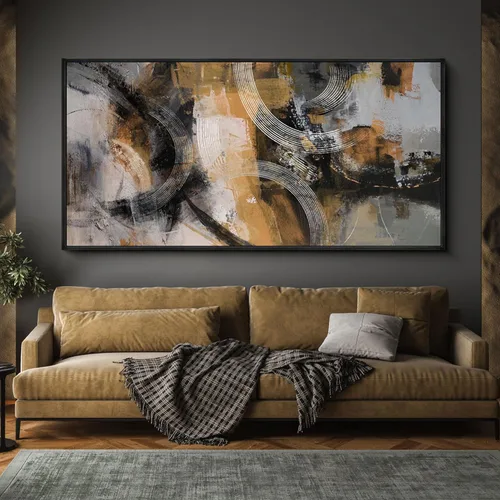 KLAKLA Arte Moderno para Decoración de Paredes - Arte de Pared Grande para Sala de Estar, Oficina, Dormitorio - Cuadros de Lienzo de Arte de Pared