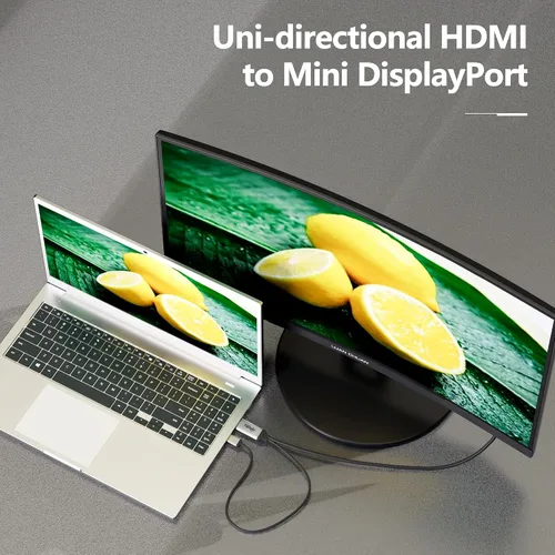 Miniatura 4 de fairikabe Cable HDMI a Mini DisplayPort 4K a 60Hz 6.6 pies, adaptador HDMI 2.0 activo a Mini DP 1.2, fuente HDMI a monitor DisplayPort para Mac
