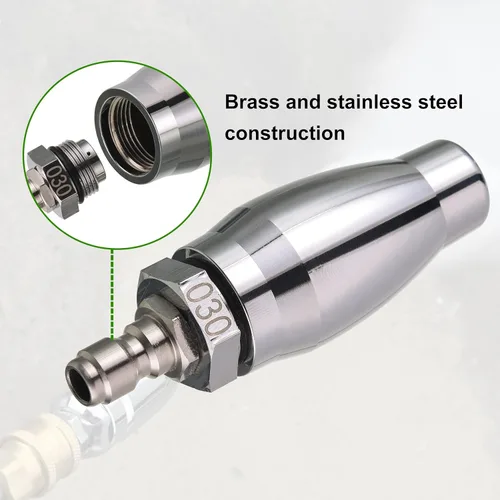 Miniatura 2 de JOEJET Boquilla turbo para lavadora a presión, boquilla giratoria para lavadora a presión con conexión rápida de 1/4 pulgadas, 7 puntas de boquilla