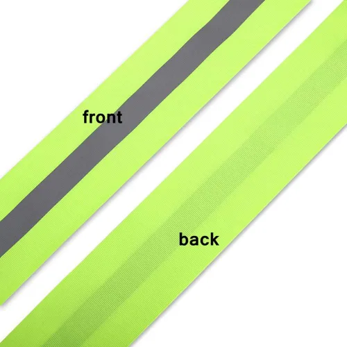 Miniatura 4 de LLPT Cinta reflectante para coser, alta visibilidad, de 1 pulgada x 50 pies, nailon plateado florescente de seguridad para advertencia, adorno