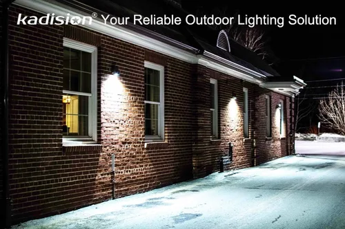 Miniatura 7 de kadision Paquete de luz LED de pared de 30 W con fotocélula del atardecer al amanecer, luz de pared de corte completo ajustable de 0-90°