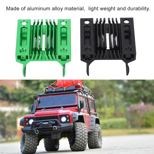 Miniatura 4 de Disipador de calor de motor a control remoto, disipador de calor mejorado de aleación de aluminio ligero para carreras de camiones todoterreno