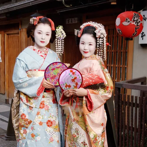 Miniatura 7 de VANVENE Paquete de 5 ventiladores plegables japoneses, ventilador de mano plegable, abanicos plegables para decoración de fiesta de boda portátil