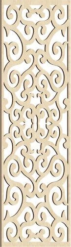 Miniatura 67 de Eveline - Paneles decorativos de pared de madera con calado, 13 3/8 pulgadas de ancho x 34 3/8 pulgadas de alto x 3/8 de alto, roble rojo rojo