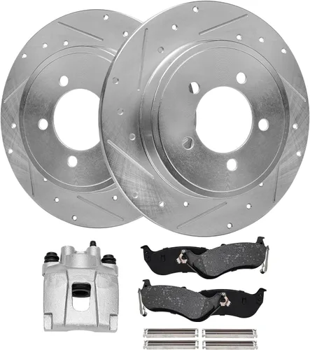 Miniatura 77 de Detroit Axle - Rotores de freno para Ford Mustang 2015, 2016, 2017, 2018, 2019, 2020, 2021, 2022, 2023, repuesto de rotores de freno de disco