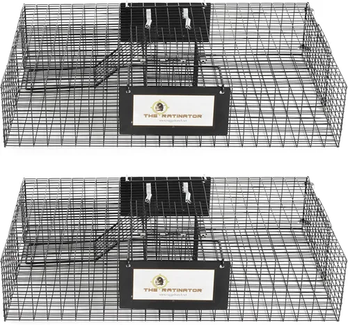 Miniatura 14 de Rugged Ranch Ratinator, trampa multi-captura para ratas, jaula humanitaria para interiores o exteriores, control de roedores para hogares, graneros