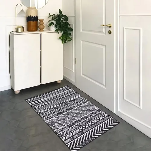 Miniatura 14 de GlowSol Alfombra de pasillo de 2 x 6 pies, moderna geométrica, suave, lavable, antideslizante, para interiores, cocina, sala de estar, dormitorio
