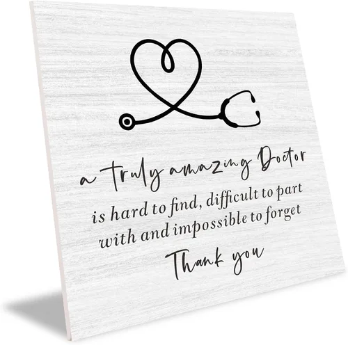 Miniatura 5 de Letrero de madera con texto en inglés "Doctor Wood", regalo de agradecimiento para médicos y enfermeras, regalos únicos para hombres y mujeres