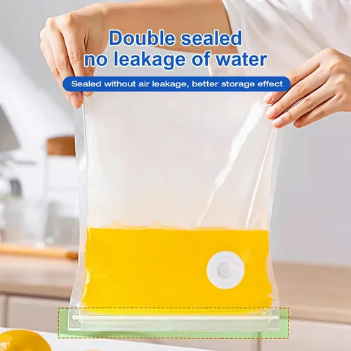 Miniatura 6 de RAIN SPIRIT Bolsas selladoras al vacío reutilizables para alimentos, 60 paquetes (20 L, 20 millones y 20 M), bolsas de almacenamiento de alimentos