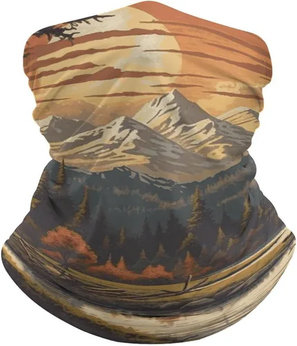 Great Outdoors Neck Gaiter for Men Women Upf 50+ Sun Protection Balaclava Face Mask Cover Moisture Wicking & Quick Dry Neckerchief Seamless Ski Mask
