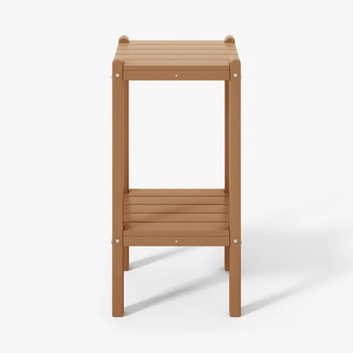 Miniatura 17 de WestinTrends Ashore - Mesa auxiliar Adirondack moderna para patio al aire libre, madera envejecida Roble (Weathered Wood)