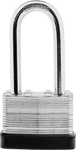 Miniatura 3 de SafiSwords Paquete de 12 candados de acero laminado con llave igual, 1-3/4 pulgadas de ancho, juego de candados largos resistentes con las mismas