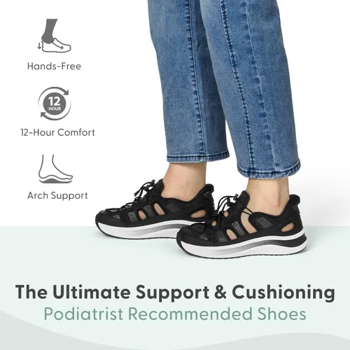 Miniatura 2 de Orthofeet Sandalias ortopédicas Venus manos libres con puntera cerrada para mujer