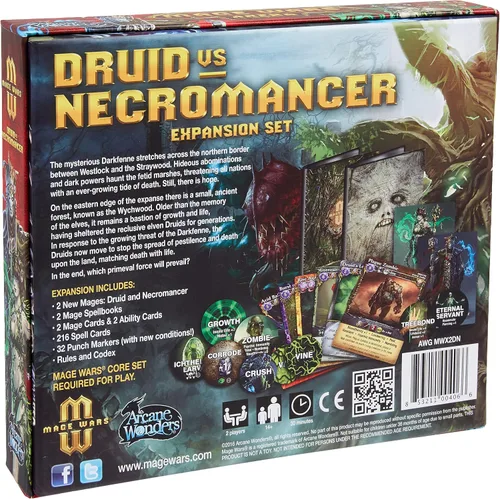Miniatura 2 de Arcane Wonders Mage Wars Druida Vs Nigromante, Negro