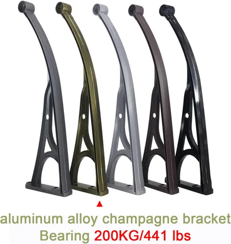 Miniatura 8 de Toldo grande de aleación de aluminio para puerta delantera, toldo para ventana de refugio de lluvia, toldo de jardín, patio, porche, toldo, cubierta