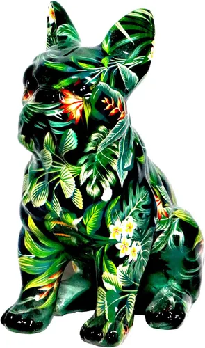 Miniatura 9 de Estatua de Bulldog Francés con Graffiti, Escultura Figurilla de Arte de Perro Animal, Decoración del Hogar para Sala de Estar, Dormitorio, Estante