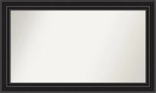 Miniatura 318 de Amanti Art Espejo personalizado, espejo de baño negro puente, espejo de pared o espejo de tocador de baño sobre el fregadero (26 x 26 pulgadas)
