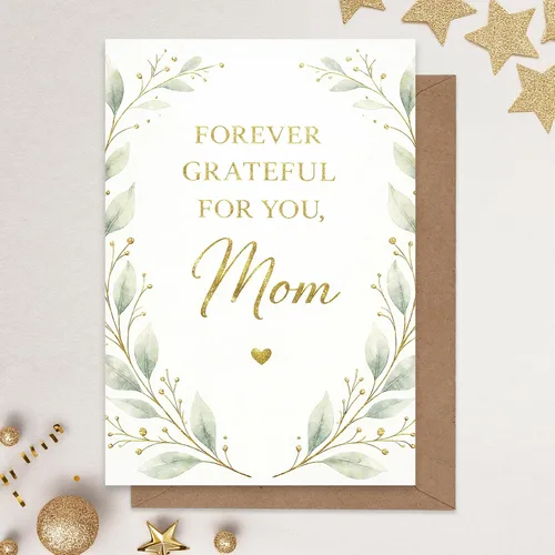 Miniatura 4 de Cheerin Tarjeta del día de la madre con sobre, tarjetas de cumpleaños florales para mamá de hija, hijo, esposo, tarjeta de aniversario para esposa