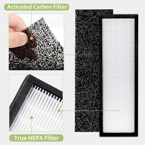 Miniatura 3 de FLT4850PT - Filtro de aire Pu-rifier de repuesto compatible con filtro Germ-Guardian B AC4850PT AC4300WPT AC4900 Air Pu-rifier, 4 HEPA y 6 prefiltros