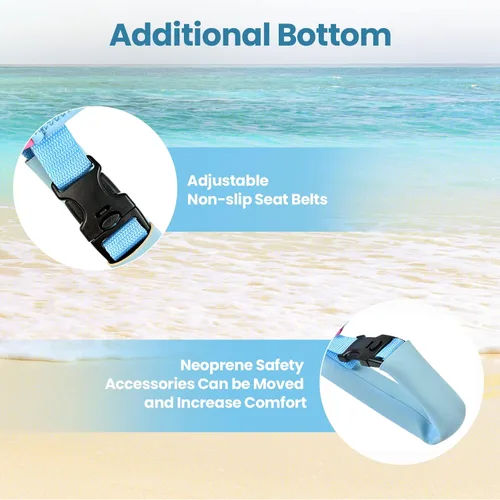 Miniatura 3 de Chaleco de natación para niños de neopreno con correa de seguridad ajustable para edades de 1-3 y 3-6 años KS-GB