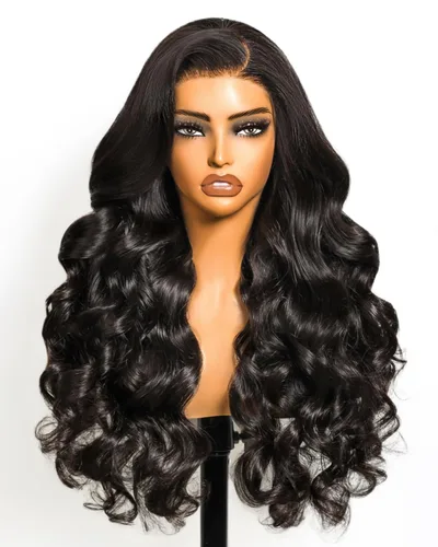 Miniatura 21 de Peluca Balayage Wear and Go sin pegamento, predepilada 12A, densidad del 220%, encaje frontal, peluca de cabello humano 6x5, precortada, pelucas