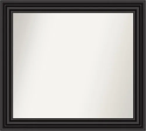 Miniatura 323 de Amanti Art Espejo personalizado, espejo de baño negro puente, espejo de pared o espejo de tocador de baño sobre el fregadero (26 x 26 pulgadas)