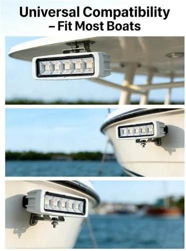 Miniatura 3 de Luces LED impermeables para barco, 2 piezas, 72 W, luces marinas para cubierta/muelle, 4000 Lúmenes, luz de inundación de 150°, 16 cm, barra de luz