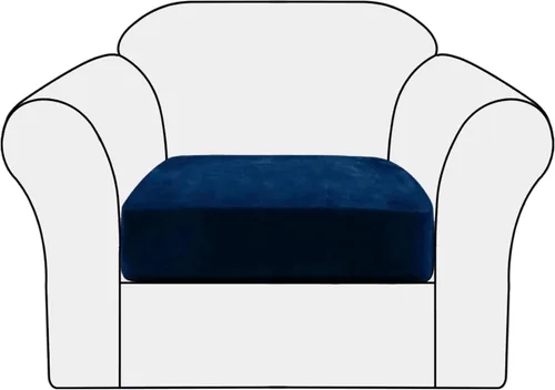 Miniatura 13 de Fundas elásticas de cojín para sofá, fundas de cojín de terciopelo suave, fundas de cojín para la espalda, protector de muebles con parte inferior