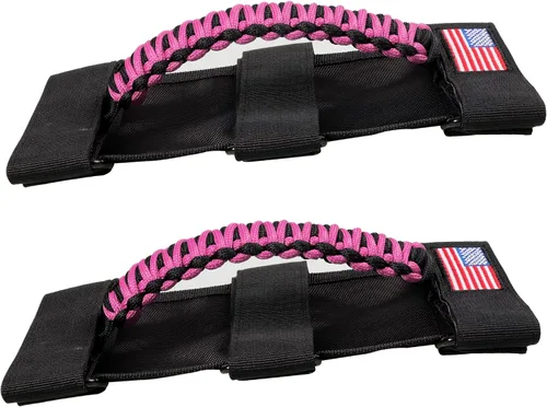 Miniatura 7 de 2 asas de agarre para barra antivuelco, mango de agarre de paracaídas para Jeep Wrangler YJ TJ JK JL y Gladiator JT 1955-2022 UTV ATV, apto