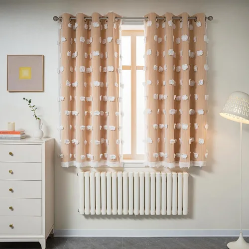 Miniatura 27 de Mysky Home Cortinas de doble capa, dormitorio, traslúcidas, opacas, habitación de niños, comedor, guardería, ojales, oscurecer la habitación, 52 x