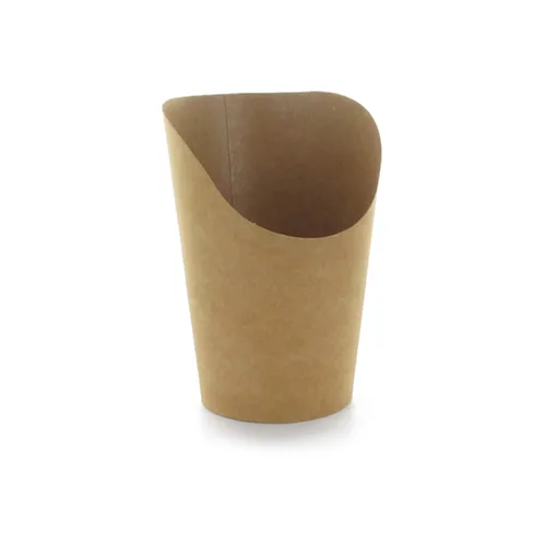 Envase de cartón PacknWood para burritos o papas fritas (varios tamaños y colores), Kraft marrón, 1200