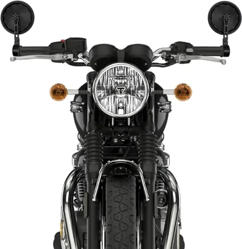 FENRIR Espejo de extremo de barra de motocicleta con adaptador para Bonneville T100 T120 Bobber Speed Twin Street Twin Trident660 Thruxton1200