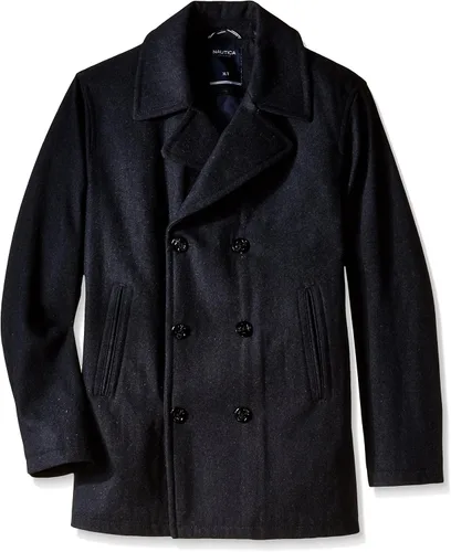 Miniatura 8 de Nautica Men's Wool Blend Peacoat – Double-Breasted Winter Coat, Regular, Big & Tall Sizes