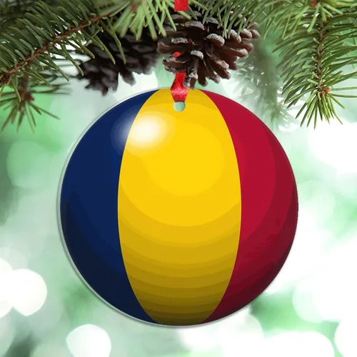 Miniatura 18 de Bandera de Cabo Verde, decoración para árbol de Navidad, bola 3D, recuerdo de la ciudad del país, adornos de Navidad personalizados, decoración