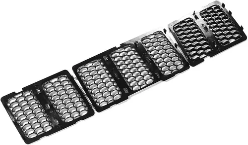 Miniatura 2 de Rejilla delantera de malla tipo panal de JeCar para Jeep Grand Cherokee 2014-2016