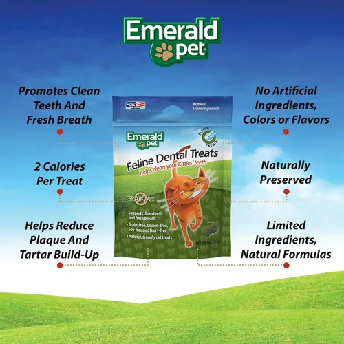 Miniatura 3 de Feline Dental Treats - Delicias y crujientes golosinas dentales para gatos sin granos, golosinas dentales naturales para limpiar los dientes
