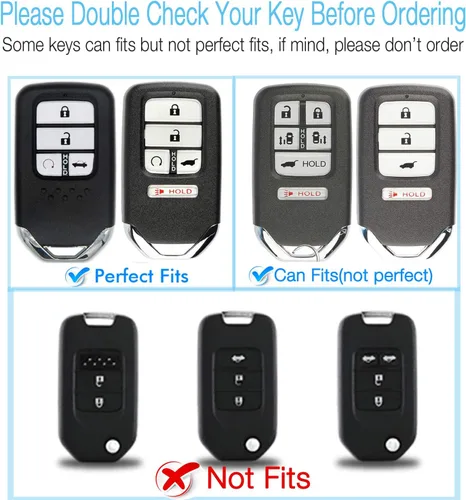 Miniatura 2 de Intermerge – Cubierta protectora para llave inteligente Honda de poliuretano termoplástico (TPU) suave especial